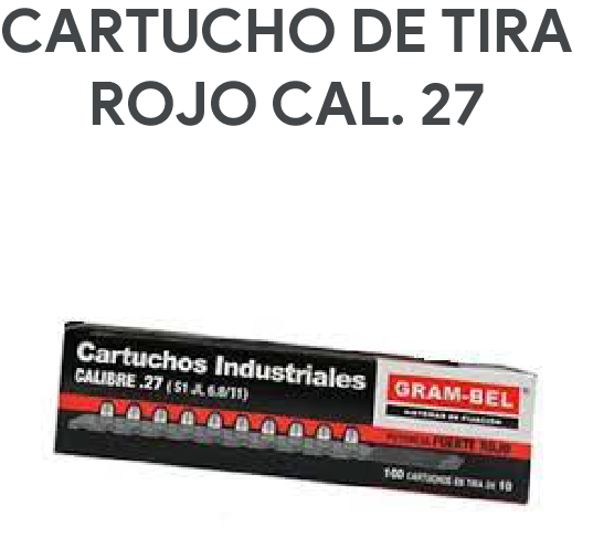 cartucho de tira rojo